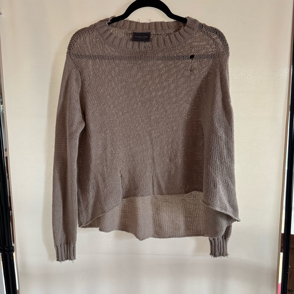 Women's Wooden ShipsTaupe Sweater